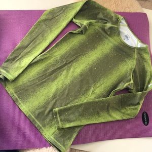Nike Pro Fit Lime Green Long Sleeve w Thumb Holes